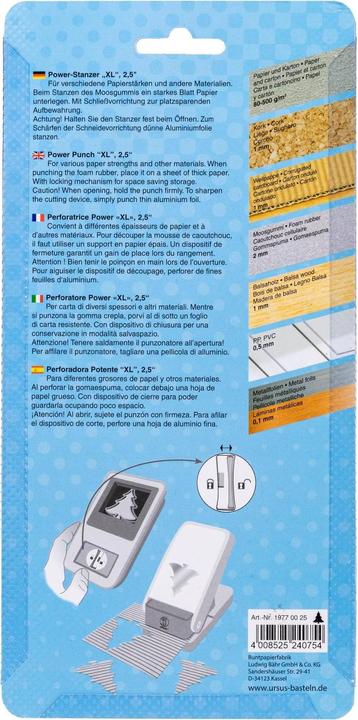 Actual product image Ursus Motif punch Power XL 6.35 cm, fir tree