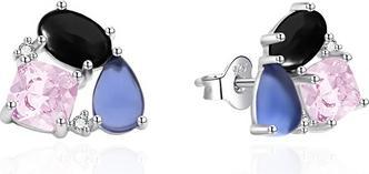 Image du produit Agato Original Silver Earrings With Colored Zircons Agt-E129pc