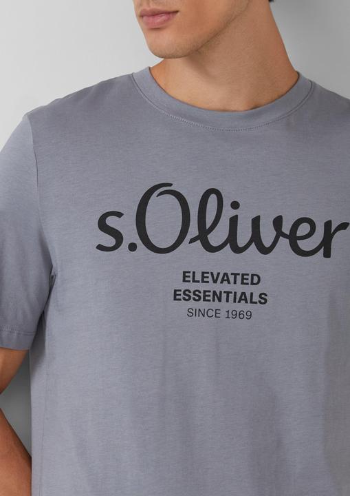 Produktbild s.Oliver T-Shirt Casual Bequem sitzend Logo T-Shirt (L)