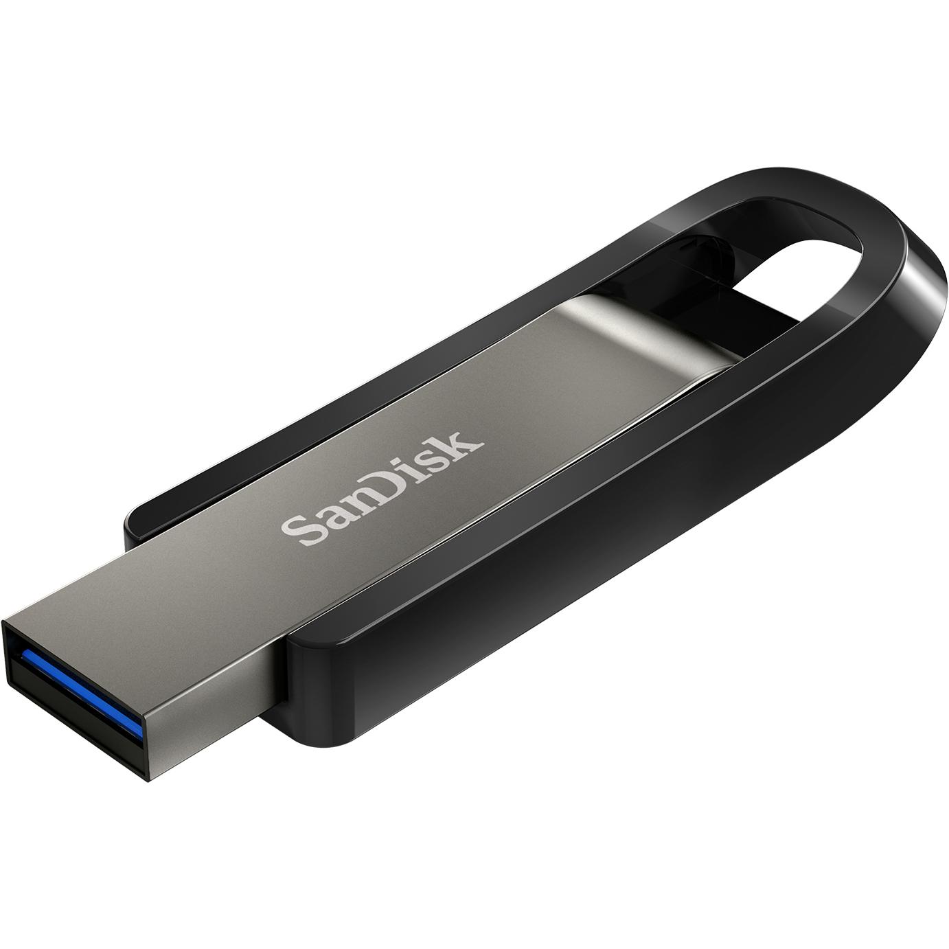 SanDisk Extreme Go (128 GB, USB-A), USB Stick, Schwarz