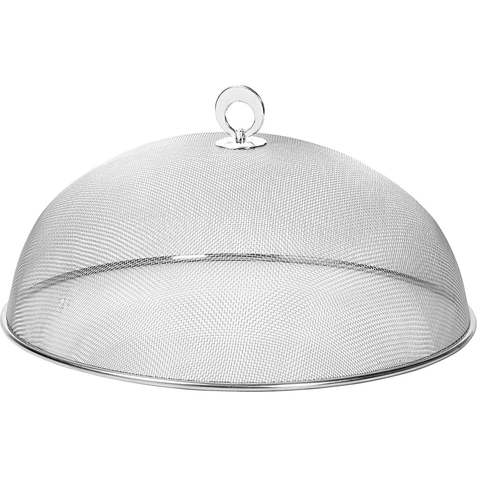 12x No Name Speiseschutz verzinnt Ø35cm silber, Zubehör Kochgeschirr, Silber