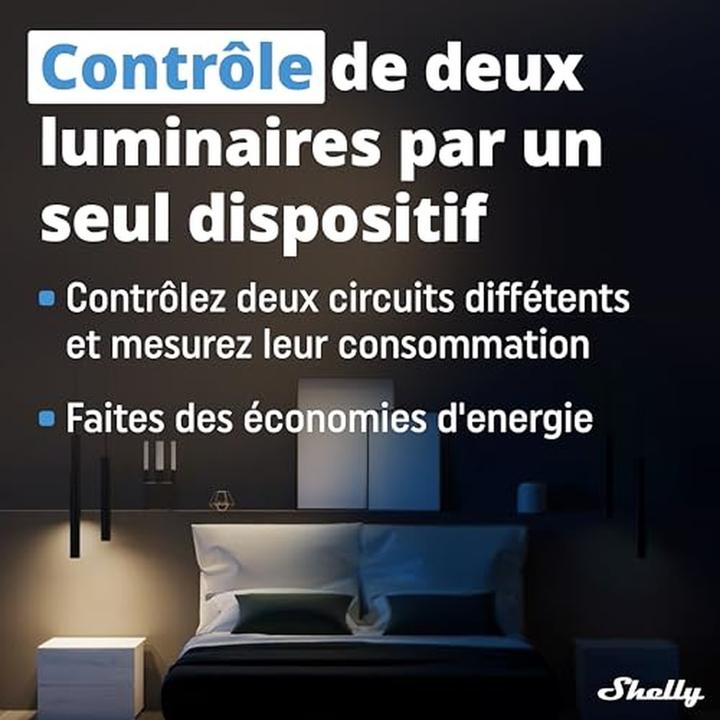 Produktbild Shelly WLAN-Schaltaktor Plus 2PM WiFi-Switch, 4 Stück (Schaltaktor)