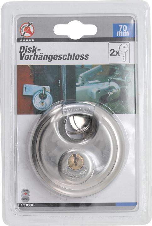 Actual product image BGS Disc Padlock 70 mm