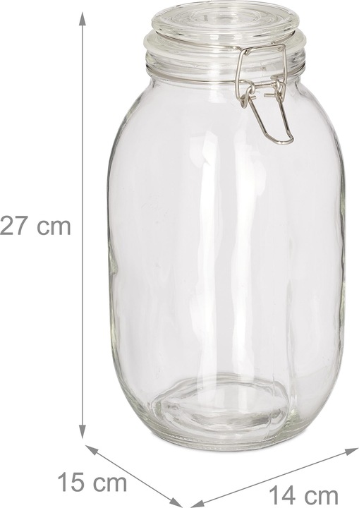 Immagine prodotto Relaxdays 6x barattoli da conserva (6 pz., 3 l)