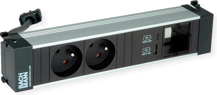 Produktbild Bachmann Power Frame M 2xUTE 916.5281xUSB A&C 22W 1xCM 0.2m GST18 (2x, CEE 7/3, CEE 7/5)