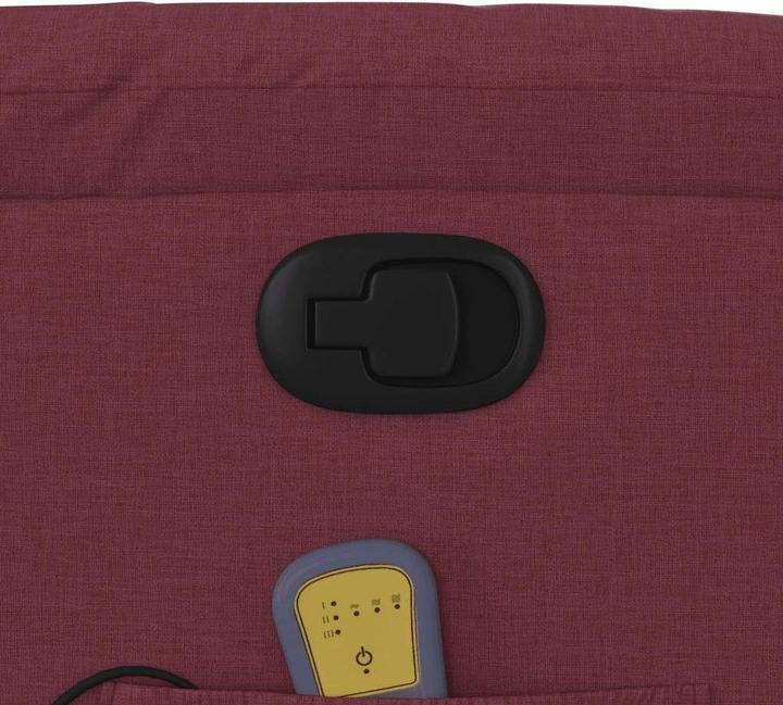 Actual product image vidaXL Massage chair wine red fabric