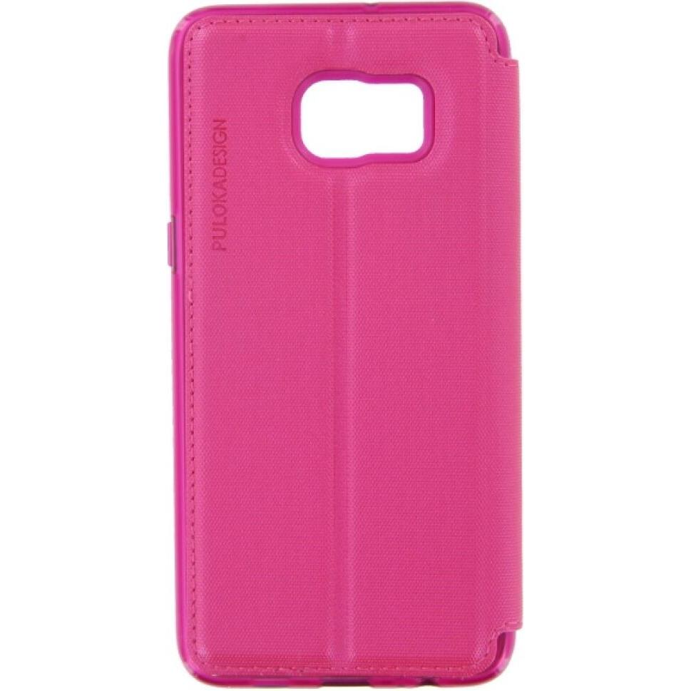 Puloka Flip Case Samsung Galaxy S6 Edge Plus Pink (Samsung Galaxy S6 Edge+), Smartphone Hülle, Pink