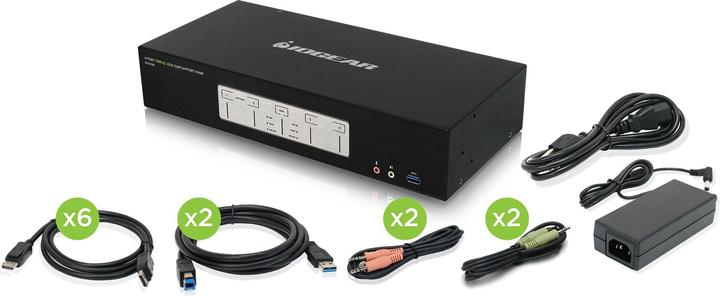 Produktbild Iogear 4-Port 4K Tripl View Disp Port