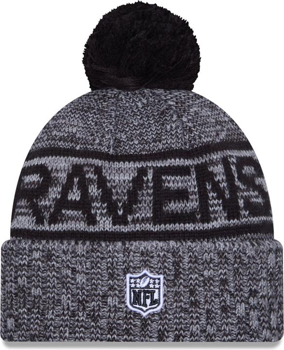Image du produit New Era Bommel Wintermütze Sideline Baltimore Ravens (Taille unique)