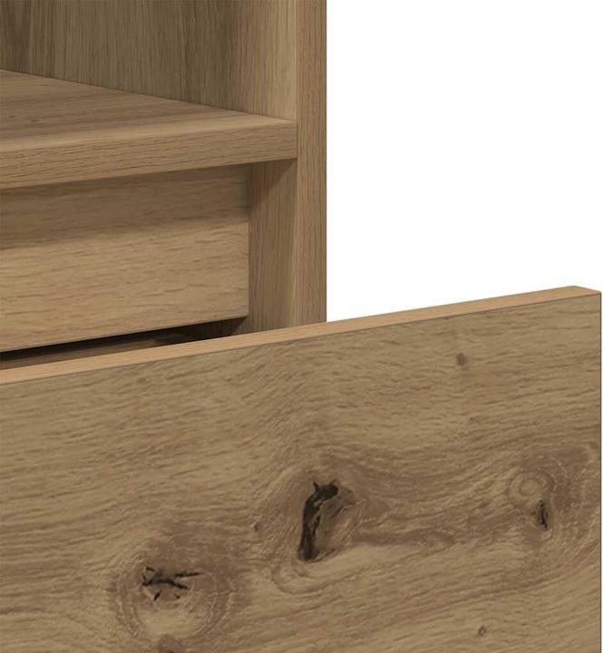 Actual product image vidaXL Bücherregal Artisan-Eiche 36x30x171 cm Holzwerkstoff Bücherschrank (36 x 30 x 171 cm)