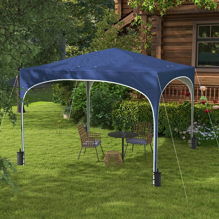 Actual product image Outsunny Pavilion with carrying bag and water drainage holes (295 cm, 295 cm)
