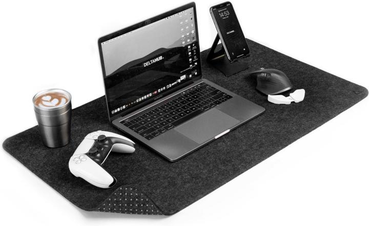 Produktbild Deltahub Minimalistic Desk Pad -hiirimatto,, tummanharmaa