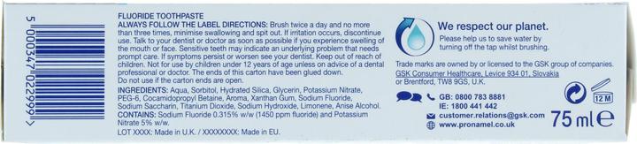 Image du produit Sensodyne Pronamel, dentifrice, 75 ml (75 ml)