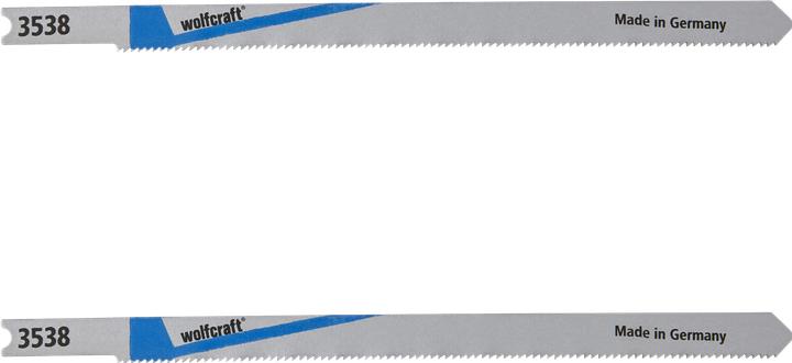 Produktbild wolfcraft 2 Stichsägeblätter HSS L=130mm U-Schaft
