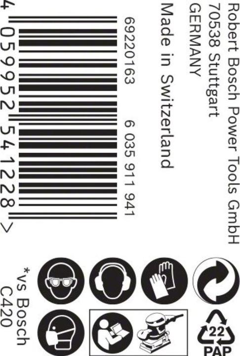 Immagine prodotto Bosch Professional Zubehör Rotolo di rete abrasiva Expert M480, 93 mm, 5 m, G 400 (400)