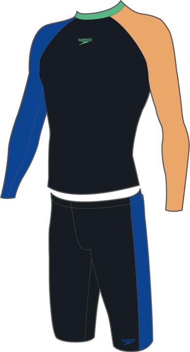 Actual product image Speedo Colourblock Rash Top & Jammer