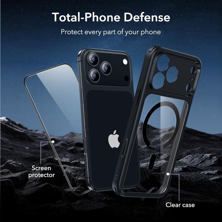 Produktbild ESR Classic Hybrid Magnetic Case (Camera Control), for iPhone 17 Pro, Clear Black (Apple iPhone 17 Pro)