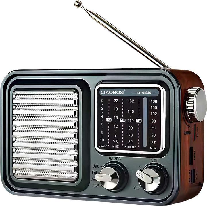 Avizar Retro-Radio mit USB-MP3-Player (FM, Radio Frequency (RF))