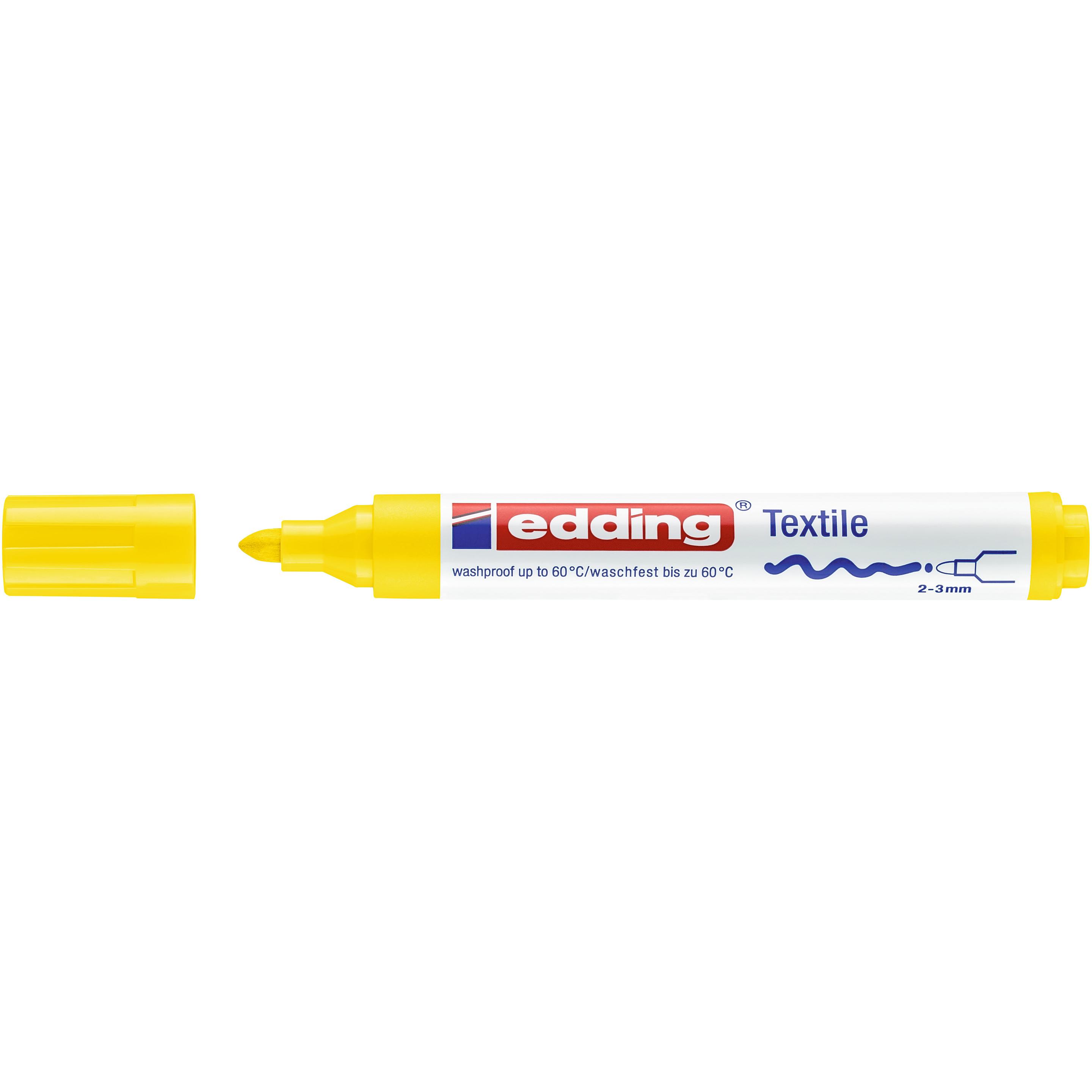 Edding, Marker, Textil Marker 4500 (Gelb, 2 mm, 1 x)