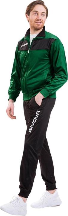 Produktbild Givova Tuta Visa Triacetato Trainingsanzug Grün-Schwarz TR018 1310 XS (XS)