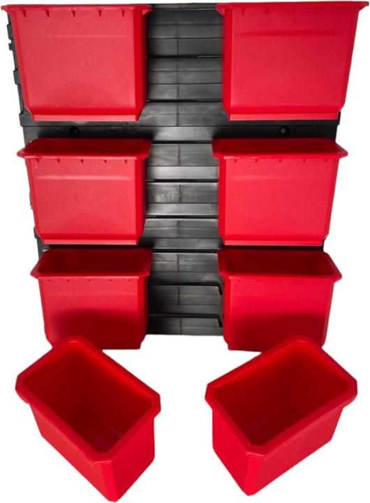 Actual product image Qbrick System Container Set No. 2 Workshop wall 39 x 35 cm with 8 containers for System ONE and (8 pieces)