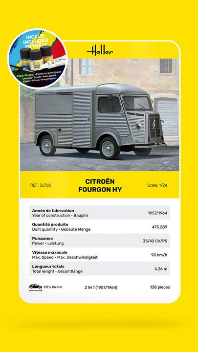 Produktbild Heller STARTER KIT Citroen Fourgon Hy "Tube