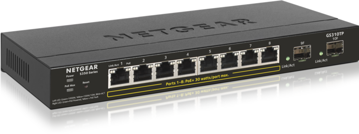 Actual product image Netgear GS310TP-100EUS (10 ports)