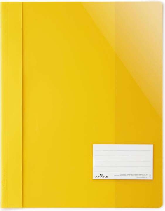 Immagine prodotto Durable 25 raccoglitori a fogli sciolti in plastica giallo DIN A4 extra-largo (A4+, 1 x)