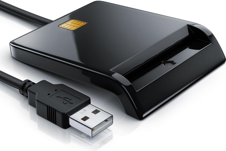 Produktbild CSL HBCI Chipkartenleser, USB Karten Leser HBCI fähig für eine schnelle Online-Identifizierung (USB)
