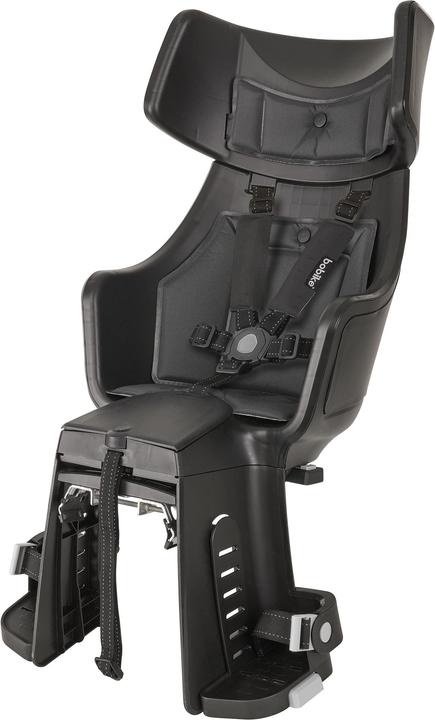 Productafbeelding bobike Exclusive Tour Plus - het fietsstoeltje is gemonteerd op een standaard City black (Zitbuis)