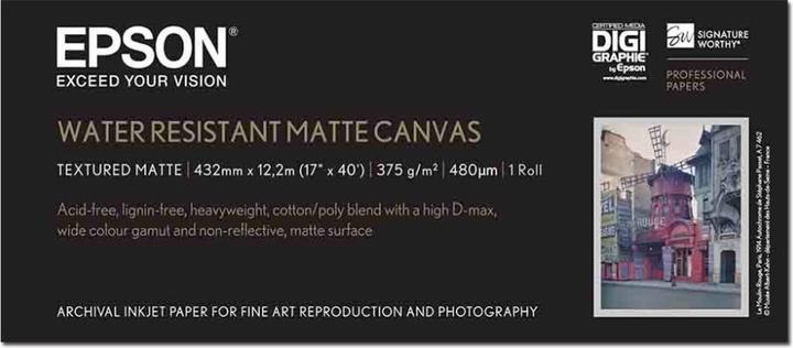 Produktbild Epson Water Resistant Matte Canvas (375 g/m², 1220 cm, 43.20 cm)