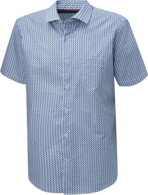 Immagine prodotto Artime Herren Kurzarmhemd mit Print, bügelfrei hellblau (M)