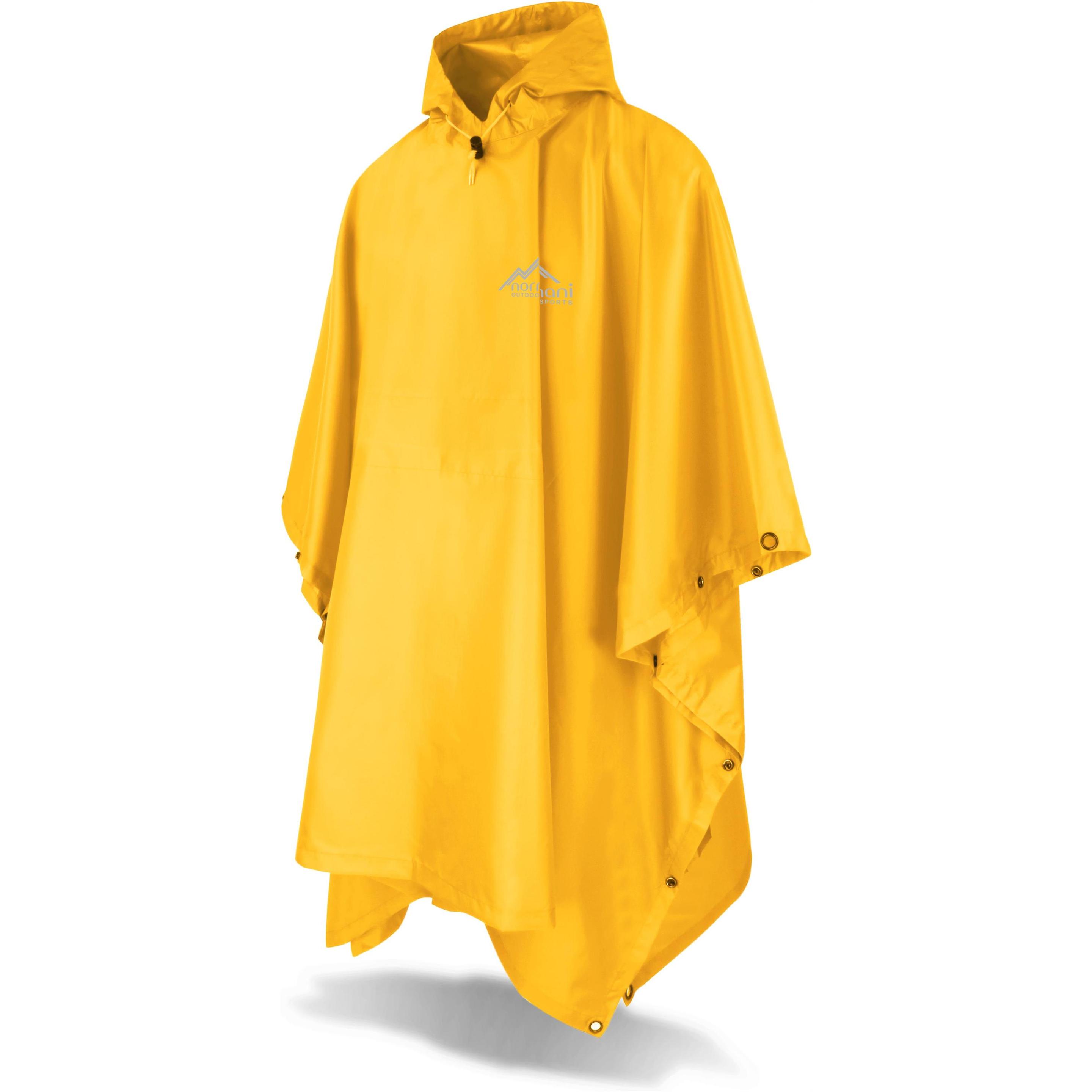 Normani, Herren, Jacke, Ripstop Regenponcho Derry (One Size), Gelb, One Size