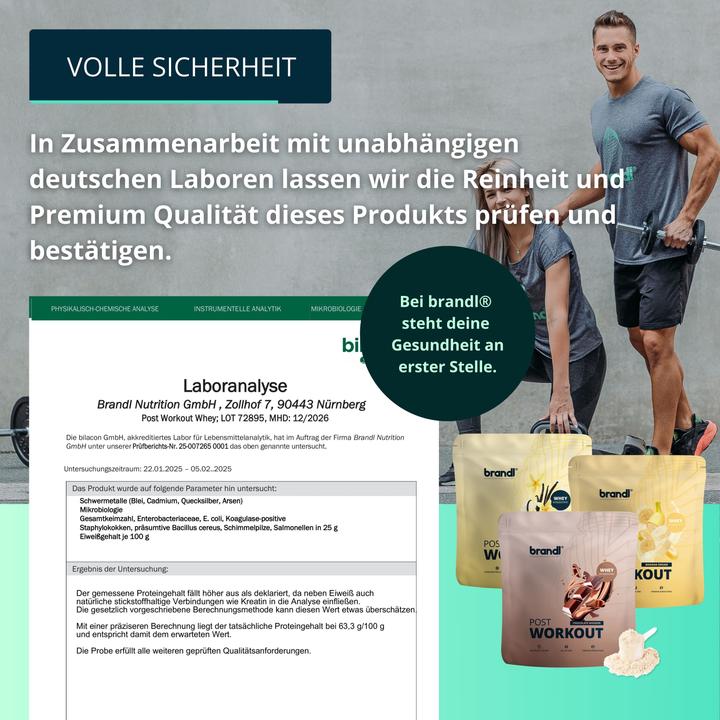 Actual product image Brandl Pulver Post Workout Vanilla 1000 g (Vanilla, 1 pcs., 1000 g)