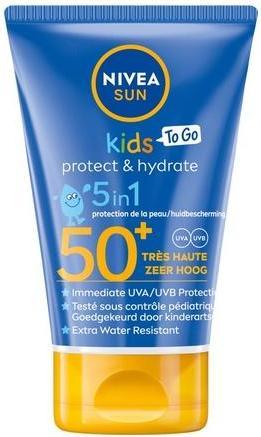 Immagine prodotto NIVEA Sun Kids Protect & Hydrate To Go Latte solare tascabile SPF50 50 ml (Latte solare, SPF 50, 50 ml)