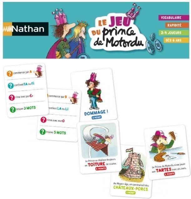 Actual product image Nathan le Jeu du Prince de Motordu Board Game Learn (French)