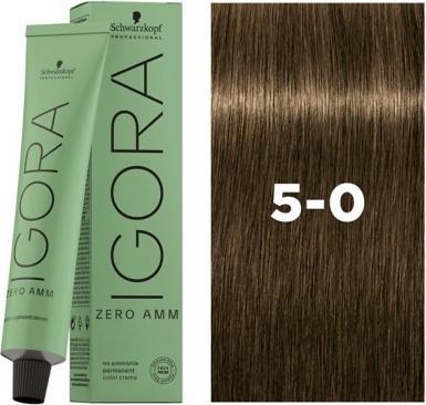 Produktbild Schwarzkopf Igora Zero AMM - 5-0 Hellbraun (Braun)
