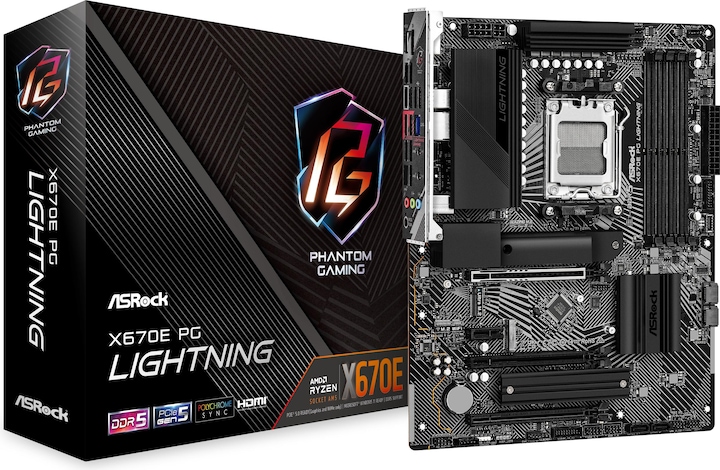 Image du produit AsRock X670E PG Lightning (AM5, AMD X670E, ATX)