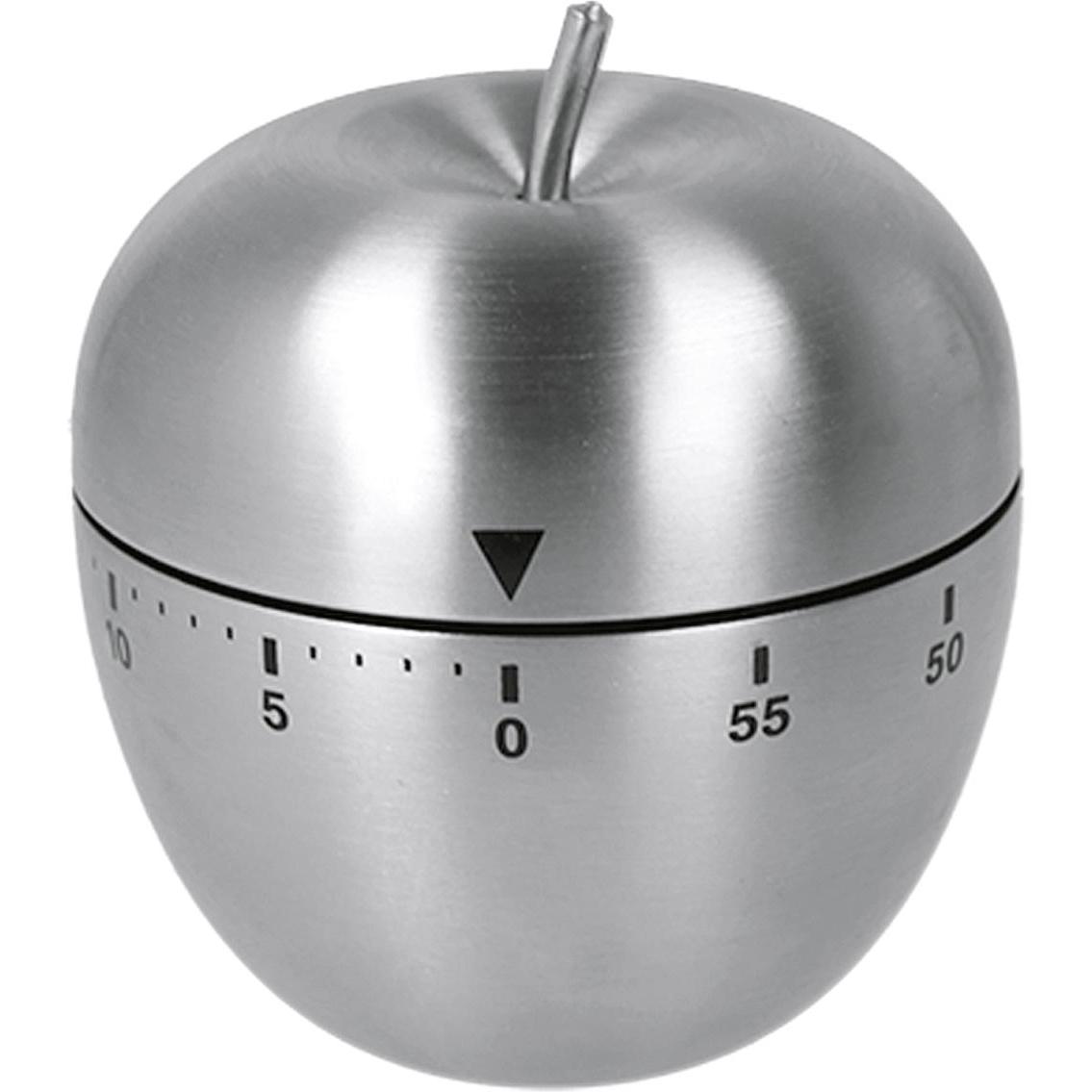 Metaltex Kurzzeitmesser / Timer 'Apfel', Küchenwecker, Silber