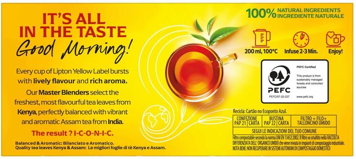 Produktbild Lipton Yellow Label 25 Stück (37 g)