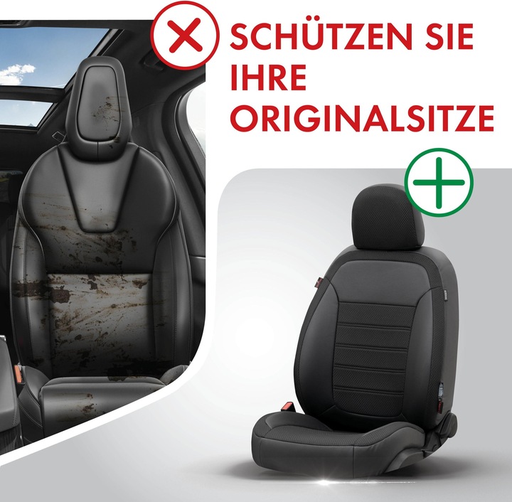 Produktbild Walser Sitzbezug für Hyundai i20 II (GB, IB) 11/2014-Heute, 2 Einzelsitzbezüge