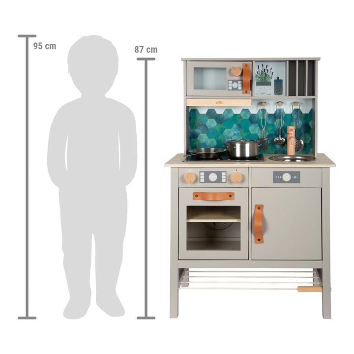 Produktbild small foot Kinderküche grau „tasty“