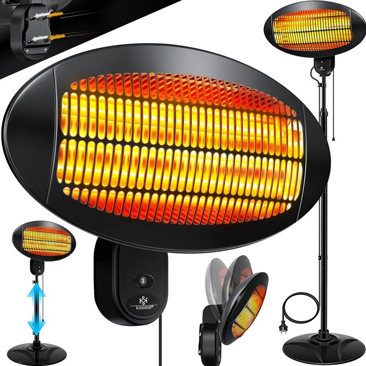 Actual product image Kesser 2000W radiant heater (2000 W)