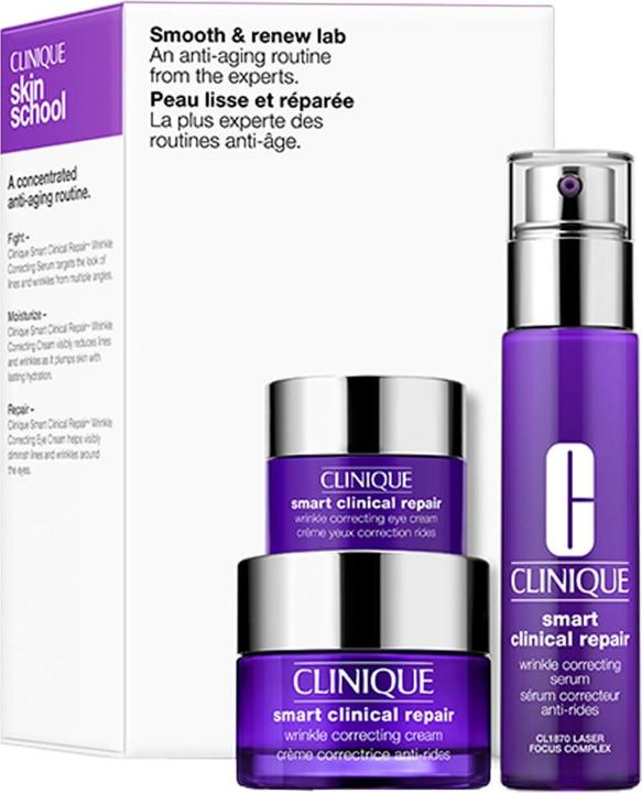 Actual product image Clinique Smart Serum Value Set with 30 ML Smart Sun Protection Factor 15 15 ML (Free) Smart Night 15 ML (Gr (Facial care set)