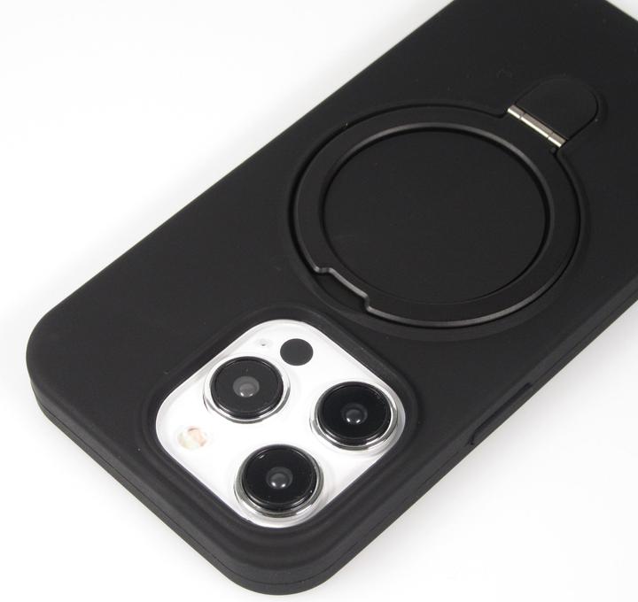 Actual product image PhoneLook Silicone matt MagSafe cover with retaining ring (Apple iPhone 14 Pro Max)