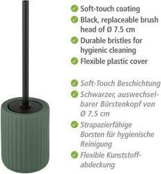 Produktbild Wenko WC-Garnitur Belluno grün Stein