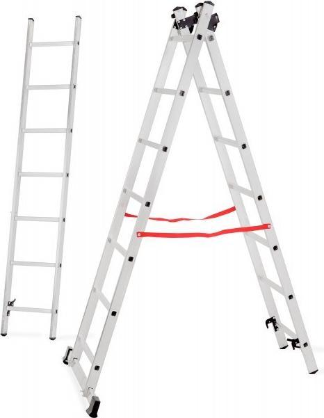 Productafbeelding No Name Awtools Aluminium Ladder Basis 3x6 Stappen 150kg (Steigers)