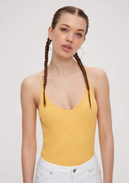 Image du produit s.Oliver Strickpullunder Crop Top aus Viskosemix (XL)