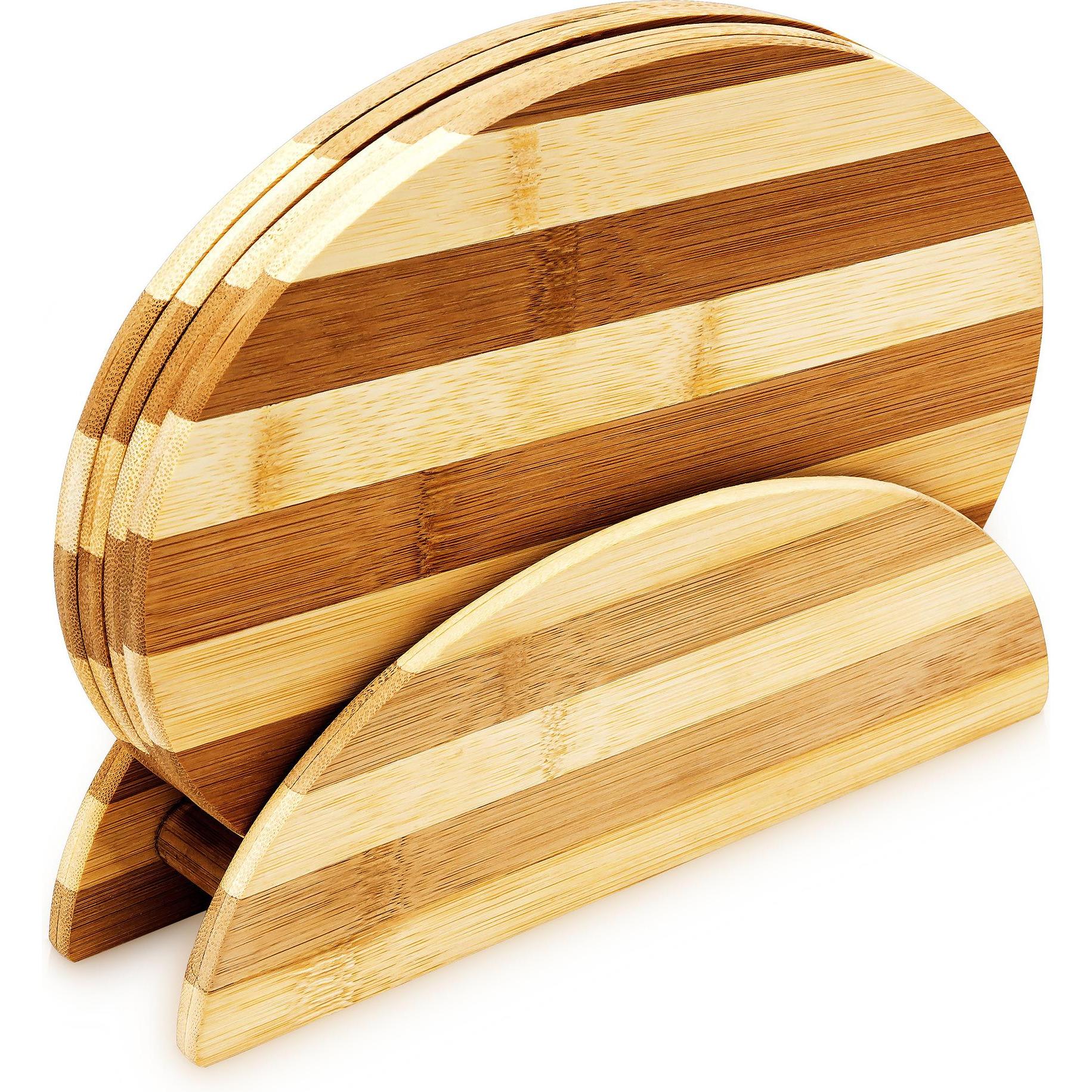 Thumbnail - Relaxdays Frühstücksbrettchen, Schneidebrett, Braun