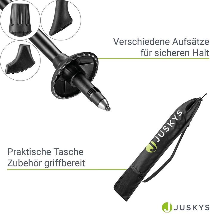 Actual product image Juskys Nordic Walking Stöcke (65 -135 cm)